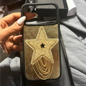 UMBI Gold Star Embellished Phone Case